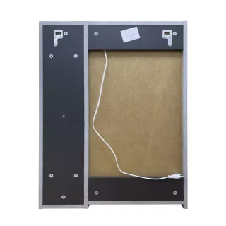 Зеркало-шкаф Comforty Франкфурт-60 бетон светлый, с LED подсветкой