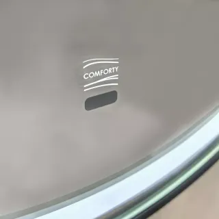 Зеркало Comforty  в черной алюминиевой раме Comforty Лея-75 LED-подсветка, бесконтактный сенсор, антизапотевание