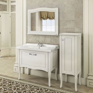 Тумба-умывальник Comforty Павия 100 белый глянец с раковиной 3310