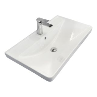 Тумба-умывальник Comforty напольная Валдай-80Н белая матовая с раковиной Comforty 4480