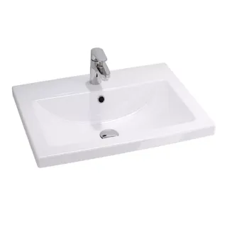 Тумба-умывальник Comforty подвесная Лима-70П2 белая матовая с раковиной Como 70