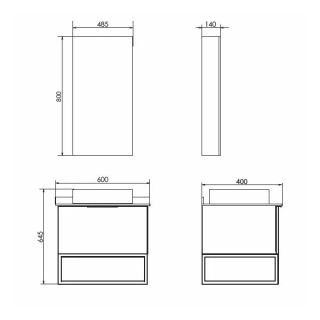 Comforty Зеркало шкаф Порто 00-00009323