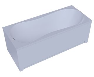 Акриловая ванна Aquatek Афродита AFR150-0000026 150х70 см слив слева с фронтальным экраном сборно-разборный сварной каркас