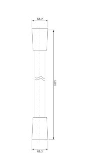Душевой шланг Omnires 125см золото 022-XGL
