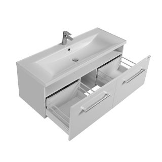 Тумба под раковину Акватон Мадрид М 120см белый 1A170301MA010