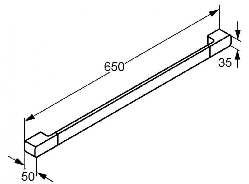 Полотенцедержатель Kludi E2 65см хром 4998005