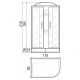 Душевая кабина RIVER NARA 110/80/26  МТ L
