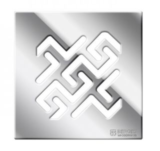 Душевой трап Berges Platz Antik 091061 15см хром глянец