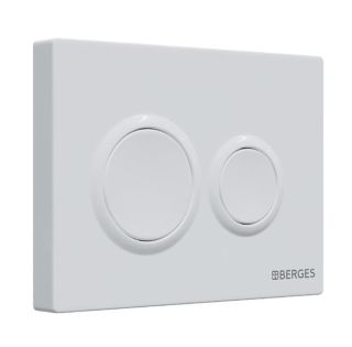 Комплект Berges 4в1 043250: инсталляция NOVUM 525 кнопка O1 белая унитаз EGO Rimless сидение Okus Slim SO