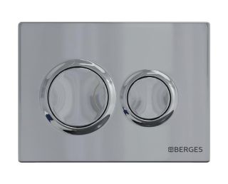 Комплект Berges 4в1 043302: инсталляция NOVUM 525 кнопка O3 хром глянец унитаз EGO XL Rimless сидение Okus Slim SO