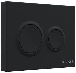 Кнопка смыва Berges Novum 040065 Soft Touch чёрный