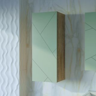 Шкаф навесной Бриклаер Кристалл 4627125416972 35 см фисташковый