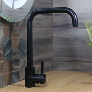 Смеситель для кухни Melana Tondo MELANA-610104B чёрный