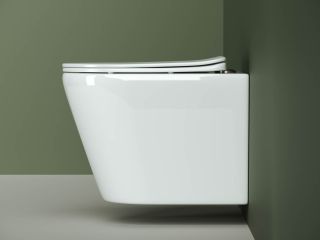 Подвесной унитаз Ceramica Nova Highlight CN1804 безободковый белый