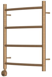 Полотенцесушитель электрический Point Афина PN04156BRE П4 левый/правый 50x60см бронза