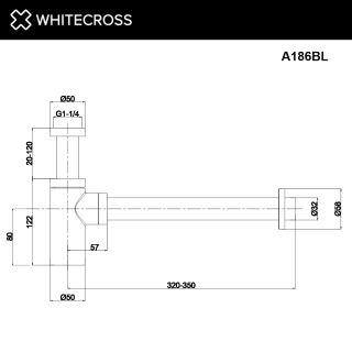 Сифон для раковины WHITECROSS A186NIB брашированный никель
