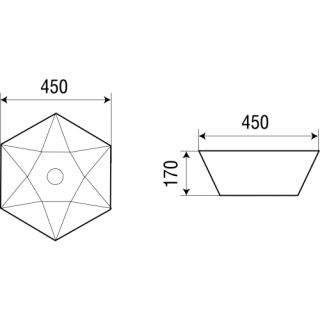 Раковина подвесная WW SK Арт. ELBACH 1140 10000003837