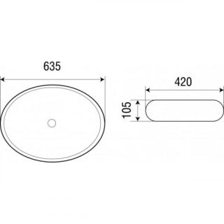Раковина подвесная WW SK Арт. ELBACH 3075 10000003869