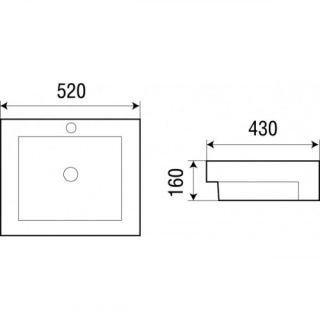 Раковина подвесная WW SK Арт. DEILBACH 4012 10000003885