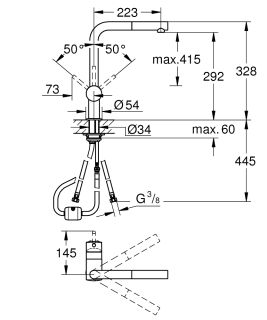Смеситель для кухни Grohe Minta 32321002 хром