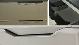 Подвесная тумба с раковиной Parly Spa Rhea100 чёрный матовый