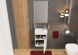 Подвесная тумба под раковину Onika Комо 104005 40см белый