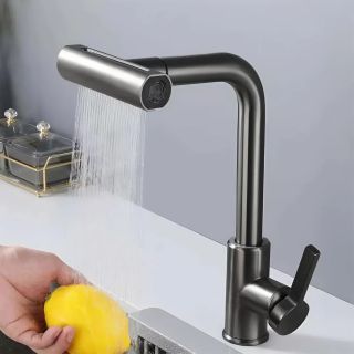 Смеситель для кухни Boch Mann Sophia GR BM10433 с водопадным душем серый