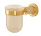 Стакан для зубных щёток Boheme Murano 10904-W-G золото/белый