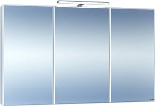 Зеркальный шкаф с подсветкой СанТа Стандарт 113020 120см белый