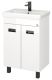 Напольная тумба под раковину Onika Балтика-Квадро Black 106139 60см белый
