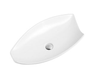 Раковина  CeramaLux 78121 белая 68 см