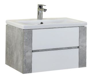 Подвесная тумба под раковину Onika Стоун 107044 70см белый/ателье светлое