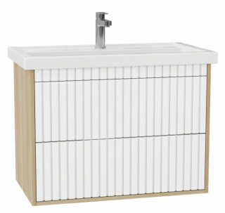 Подвесная тумба Onika Дайлер 108061 80см белый/дуб сонома