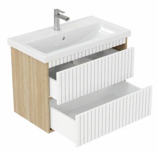 Подвесная тумба Onika Дайлер 108061 80см белый/дуб сонома