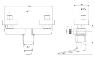 Смеситель для душа Paini Bari RTCR511 хром