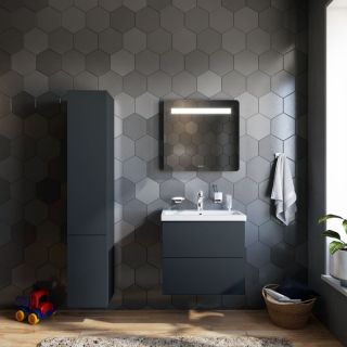 Am.pm Gem M90FHX06022GM  тумба под раковину 60 см графит матовый