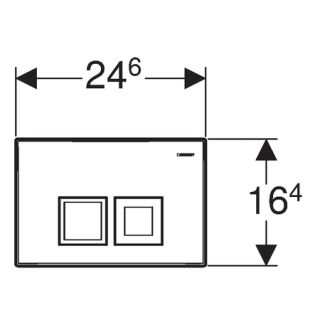 Кнопка смыва Geberit Delta 50 115.135.11.1 белая