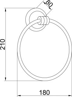 Полотенцедержатель Boheme Hermitage хром 10384
