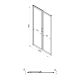 Душевая дверь Triton Слайд Щ0000064612 100 см профиль белый стекло прозрачное с узором