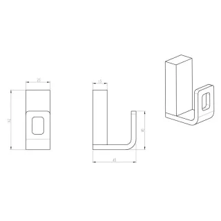 Крючок Boheme Q 10946-MG золото матовое