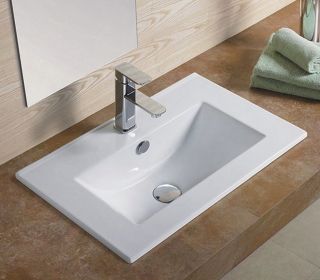 Раковина  CeramaLux YJ-803-50 белая 61 см