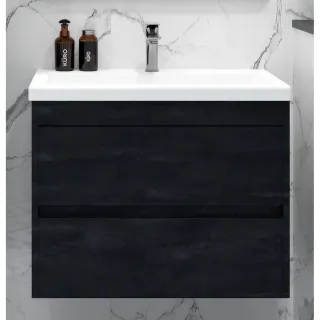 Тумба под раковину ArtMax Family Family-M-580-2C-SO-HC 60 см угольный камень