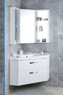 Центральный модуль зеркального шкафа Акватон Кантара дуб полярный 1A205702ANW70