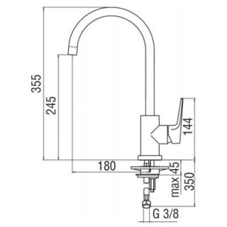 Смеситель Nobili Nobi NB84133CR для кухни