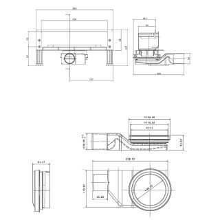 Душевой лоток Pestan Confluo Wall Drain