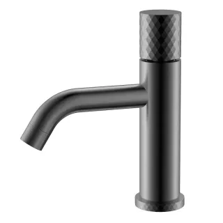 Смеситель для раковины Boheme Stick Diamond 121-GM оружейная сталь