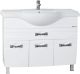 Тумба под раковину Bellezza Абрис 105см белый 00000006118