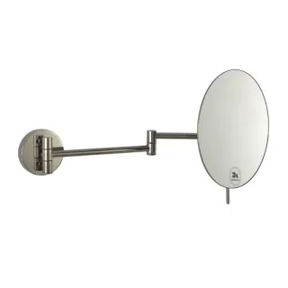 Зеркало с увеличением Boheme 508-SGM оружейная сталь глянец