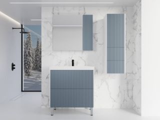 Зеркальный шкаф Style Line Стокгольм 80 ЛС-00002325 графит софт