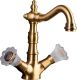 Смеситель для раковины Boheme Camelia золото 312-Camelia